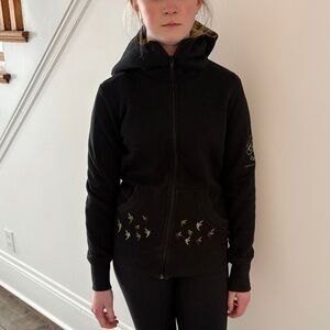 Hood Wear Custom Clothing Black Women's Hoodie with Fairy Embroidery 🧚🏿